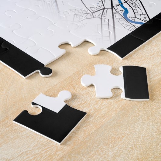 Berlin Duitsland City Map Coordinates Legpuzzel (Zijkant)