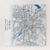 Berlin Duitsland City Map Coordinates Legpuzzel (Horizontaal)