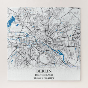 Berlin Duitsland City Map Coordinates Legpuzzel