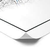 Berlin Duitsland City Map Coordinates Poster (Hoek)