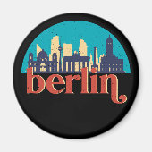 Berlin Duitsland City Skyline  Cityscape Magneet (Voorkant)