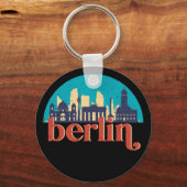Berlin Duitsland City Skyline  Cityscape Sleutelhanger (Voorkant)