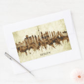 Berlin Duitsland Cityscape Rechthoekige Sticker (Envelop)