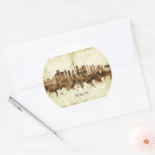 Berlin Duitsland Cityscape Ronde Sticker (Envelop)