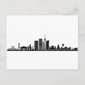 BERLIN Duitsland Hoofdstad Skyline Silhouette Briefkaart (Voorkant)