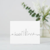 BERLIN Duitsland Hoofdstad Skyline Silhouette Briefkaart (Staand voorkant)