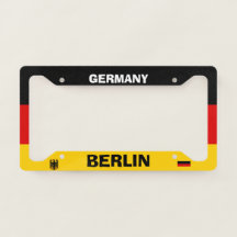 Berlin Duitsland Licence Bord Lijst