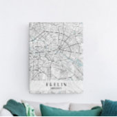 Berlin Duitsland Map Canvas Print