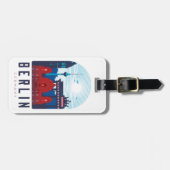 Berlin Duitsland Skyline Bagagelabel (Voorkant horizontaal)