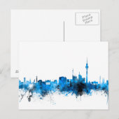 Berlin Duitsland Skyline Briefkaart (Voorkant / Achterkant)