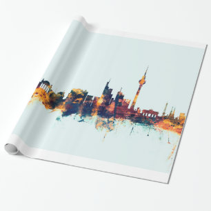 Berlin Duitsland Skyline Cadeaupapier