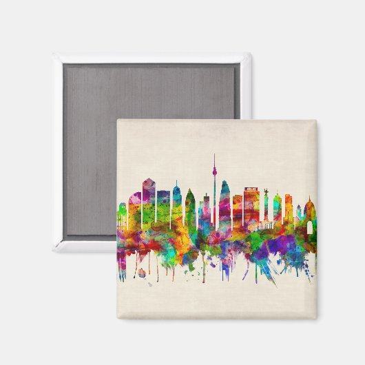 Berlin Duitsland Skyline Magneet (Voorkant / Achterkant)