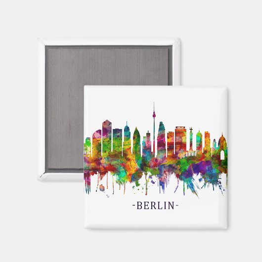 Berlin Duitsland Skyline Magneet (Voorkant / Achterkant)