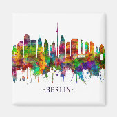 Berlin Duitsland Skyline Magneet (Voorkant)