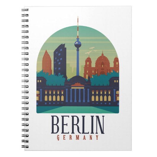 Berlin Duitsland Skyline  Notitieboek (Voorkant)