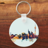 Berlin Duitsland Skyline Sleutelhanger (Voorkant)
