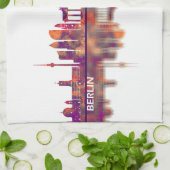 Berlin Duitsland Skyline Theedoek (Gevouwen)