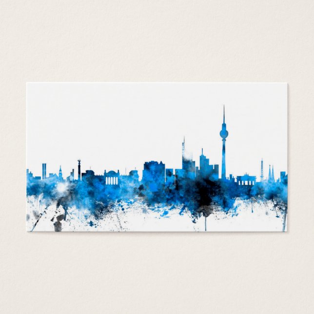 Berlin Duitsland Skyline Visitekaartjes (Voorkant)