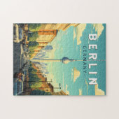 Berlin Duitsland Travel Art Vintage Legpuzzel (Horizontaal)