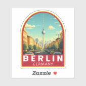 Berlin Duitsland Travel Art Vintage Sticker (Vel)