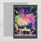 Berlin Fireworks Feestdagenkaart (Voorkant / Achterkant)