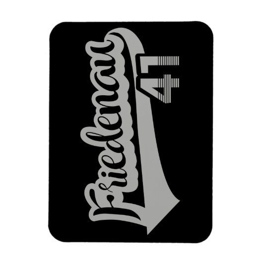 Berlin Friedenau 41 Classic City Nummer Magneet (Verticaal)