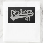 Berlin Friedenau 41 Classic City Nummer Rechthoekige Sticker (Tas)