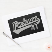 Berlin Friedenau 41 Classic City Nummer Rechthoekige Sticker (Envelop)