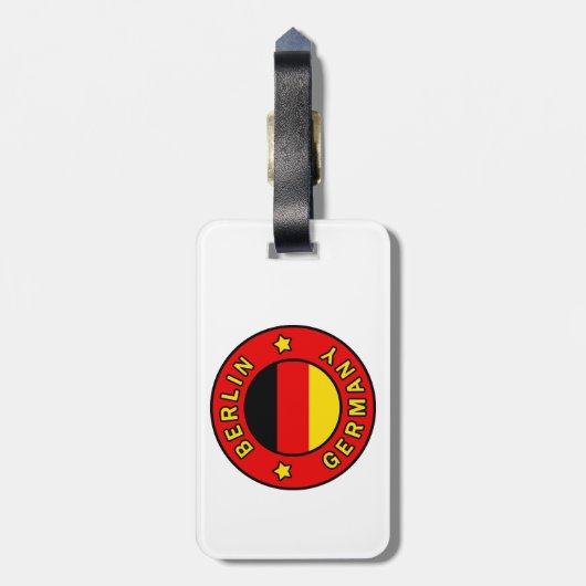 Berlin Germany Bagagelabel (Achterkant verticaal)