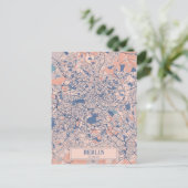 Berlin Germany Breezy City Map Travel Briefkaart (Staand voorkant)