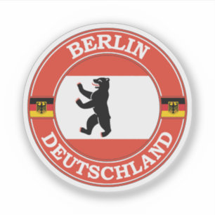 Berlin Germany Circle Embleem Sticker