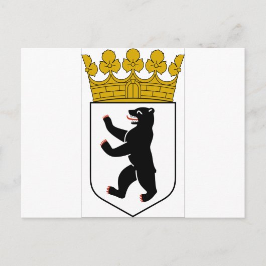 Berlin (Germany) Coat of Arms Briefkaart (Voorkant)