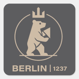 Berlin Germany Europe Vierkante Sticker