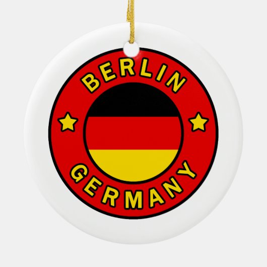 Berlin Germany Keramisch Ornament (Achterkant)