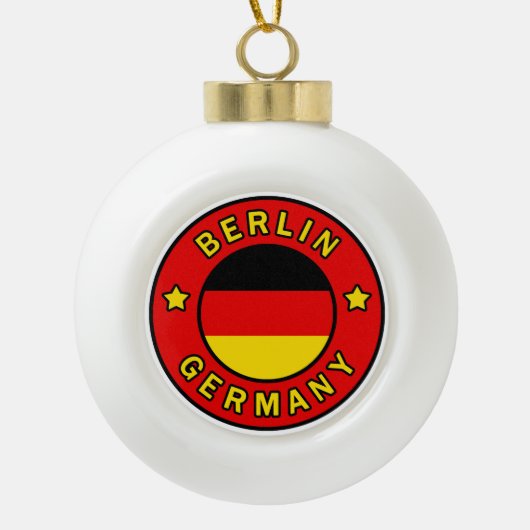 Berlin Germany Keramische Bal Ornament (Voorkant)