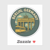 Berlin Germany Landmark Art Sticker (Vel)