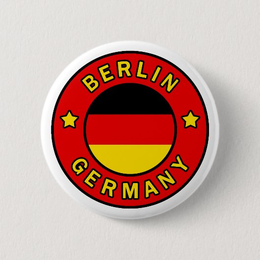Berlin Germany Ronde Button 5,7 Cm (Voorkant)