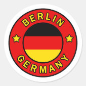 Berlin Germany Ronde Sticker (Voorkant)