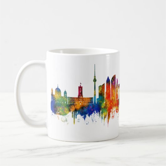 Berlin Germany Skyline Koffiemok (Links)