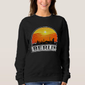 Berlin Germany Sunset Skyline Trui (Voorkant)