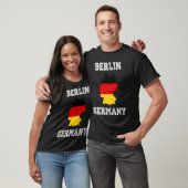 Berlin Germany Vintage Germany Flag Map T-shirt (Unisex)