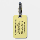 Berlin Heart Bagagelabel Sjabloon, Duitsland (Achterkant verticaal)