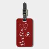 Berlin Heart Bagagelabel Sjabloon, Duitsland (Voorkant verticaal)