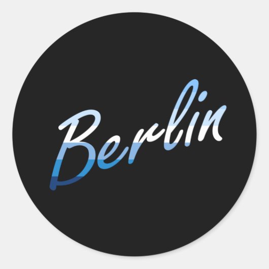 Berlin in MLM Gay-Pride Colors  Ronde Sticker (Voorkant)