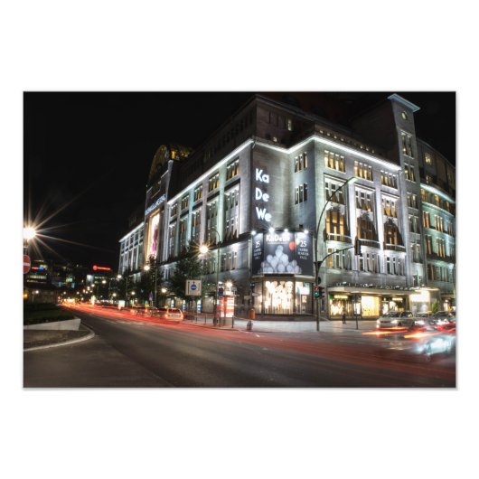 Berlin Kadewe Kaufhaus des Westens Foto Afdruk (Voorkant)