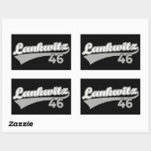 Berlin Lankwitz 46 Classic City Nummer Rechthoekige Sticker (Vel)