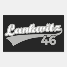 Berlin Lankwitz 46 Classic City Nummer Rechthoekige Sticker