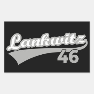 Berlin Lankwitz 46 Classic City Nummer Rechthoekige Sticker