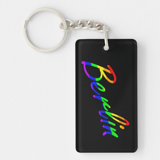 Berlin | LGBTQ+ Pride Sleutelhanger (Voorkant)