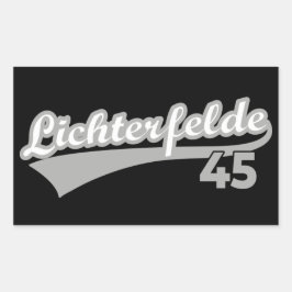 Berlin Lichterfelde 45 City Logo Nummer Rechthoekige Sticker